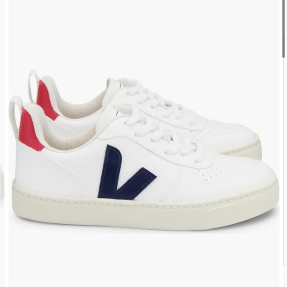 Veja Red and Blue Sneakers - Picture 1 of 15